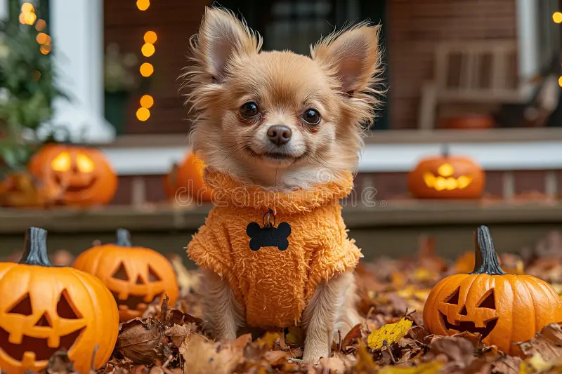 Photo chiuhauha avec citrouilles